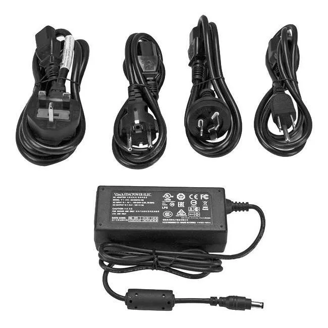 StarTech SVA12M5NA 12V DC Power Adapter - 12 Volts 5 Amps