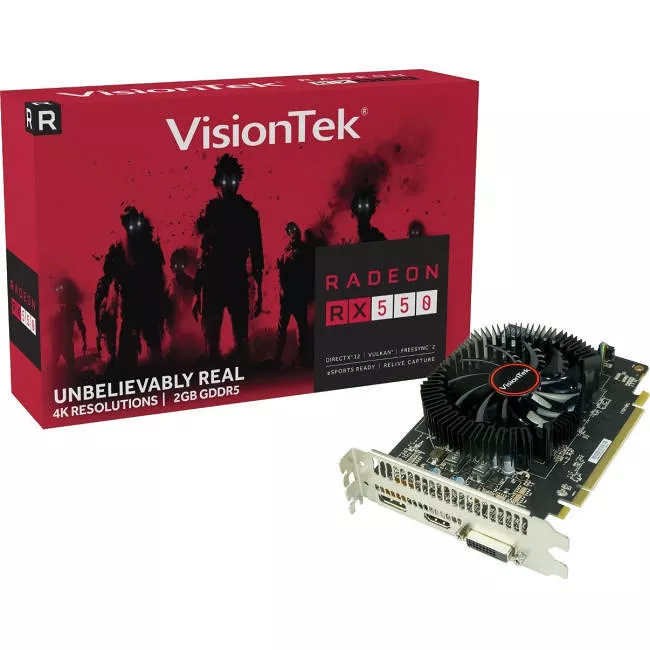 VisionTek 900963 AMD Radeon RX 550 Graphic Card - 2 GB GDDR5