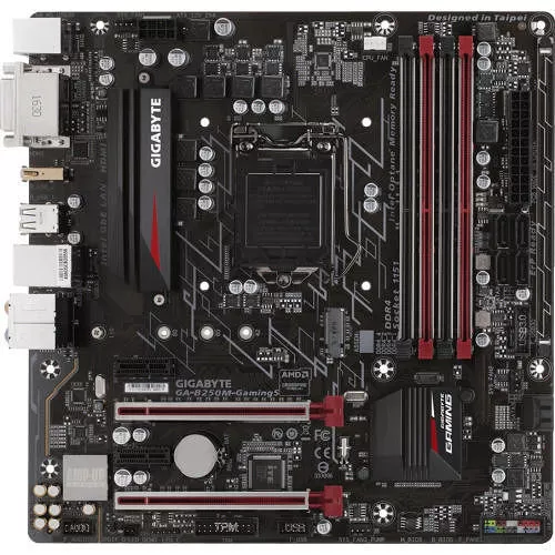 GIGABYTE GA-B250M-GAMING 5 Desktop Motherboard - 1x Socket H4 LGA-1151 - Intel B250 - 4x DDR4 - 1x M.2 - 2x PCIe x16 - Micro ATX