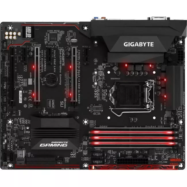 GIGABYTE GA-Z270X-ULTRAGAMING Desktop Motherboard - Intel Chipset - Socket H4 LGA-1151