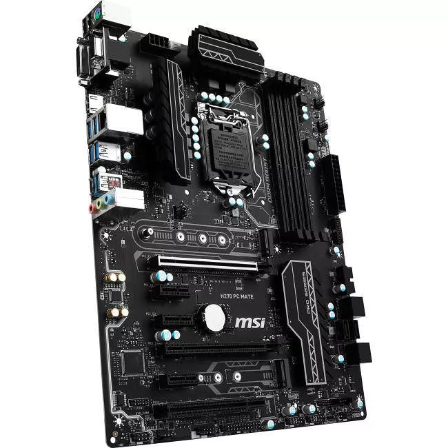 MSI H270 PC MATE Desktop Motherboard - 1x Socket H4 LGA-1151 - Intel H270 - 4x DDR4 - RAID - 2x PCIe x16 - ATX