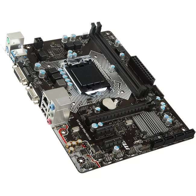 MSI H110M PRO-VD PLUS Desktop Motherboard - 1x Socket H4 LGA-1151 - Intel H110 - 2x DDR4 - 1x PCIe x16 - Micro ATX