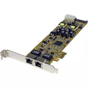 StarTech ST2000PEXPSE Dual Port PCI Express Gigabit Ethernet PCIe Network Card Adapter - PoE/PSE
