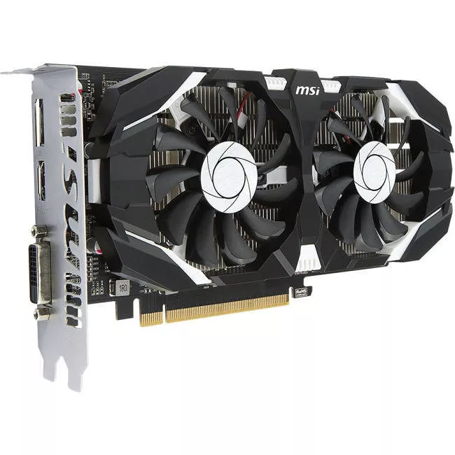 MSI GTX 1050 TI 4GT OC GeForce GTX 1050 Ti Graphic Card - 1.34 GHz Core - 4GB GDDR5 - PCI-E 3.0 x16