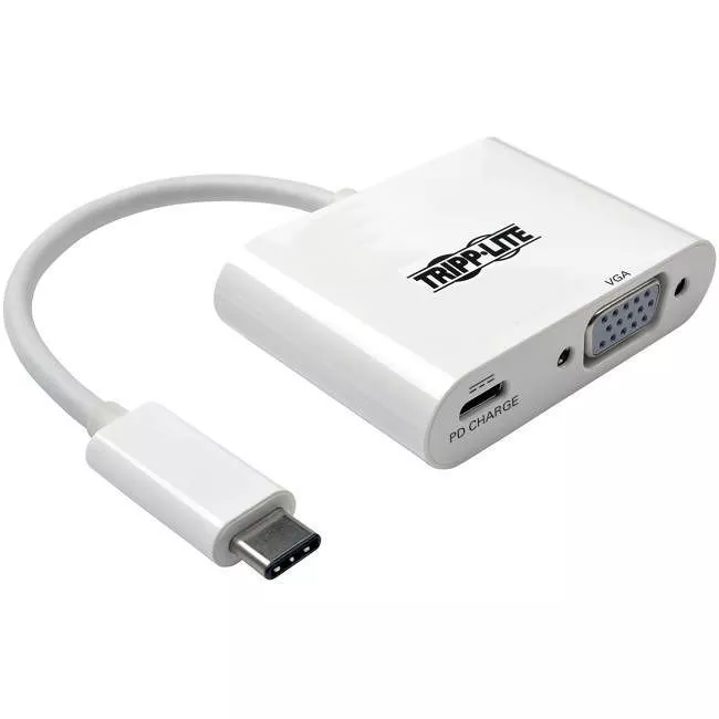 Tripp Lite U444-06N-V-C Video Adapter - USB-C to VGA - Charging Port - 6"
