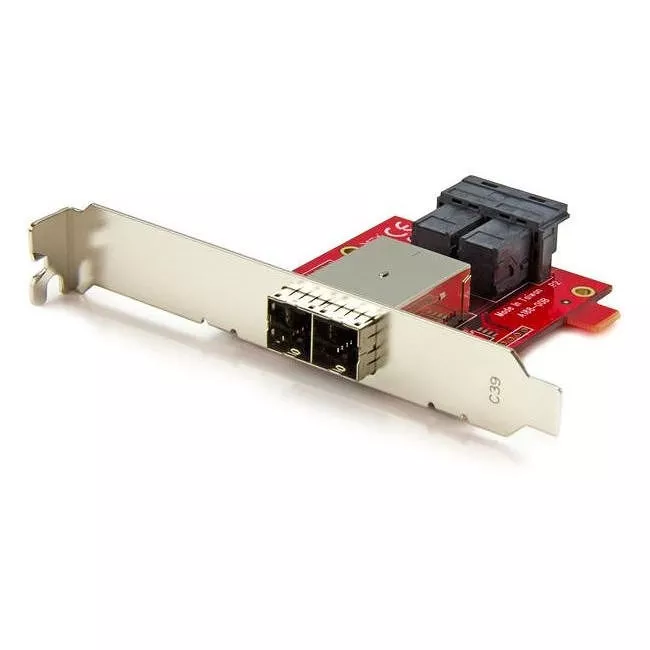 StarTech SFF86448PLT2 Mini-SAS Adapter - Dual SFF-8643 to SFF-8644 - w/ Full & LP Brackets - 12Gbps