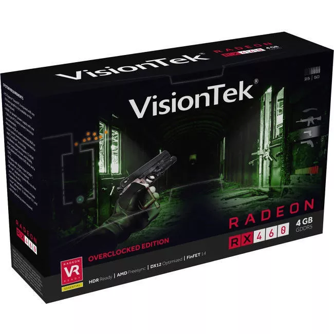 VisionTek 900900 AMD Radeon RX 460 Graphic Card - 4 GB GDDR5
