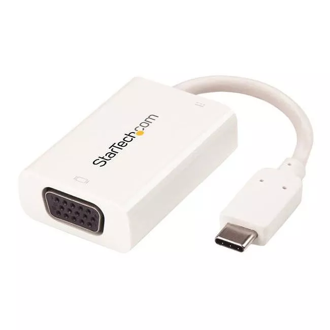 StarTech CDP2VGAUCPW USB C to VGA Adapter with 60W Power Delivery