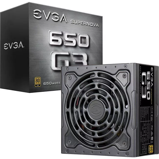 EVGA 220-G3-0650-Y1 SuperNOVA 650 G3 650W Power Supply