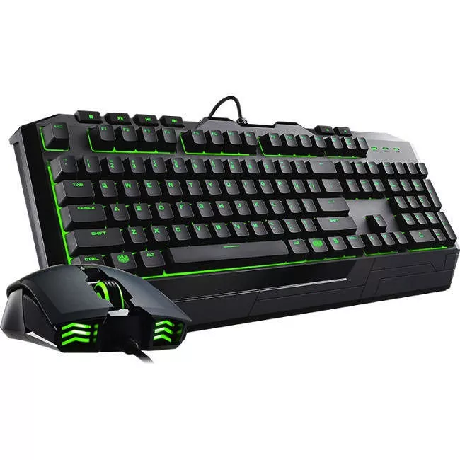 Cooler Master SGB-3032-KKMF1-US Devastator II Green LED Keyboard & Mouse