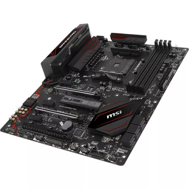 MSI X370 GAMING PRO Desktop Motherboard - 1x Socket AM4 - AMD X370 - 4x DDR4 - RAID - 1x M.2 - 3x PCIe x16 - ATX