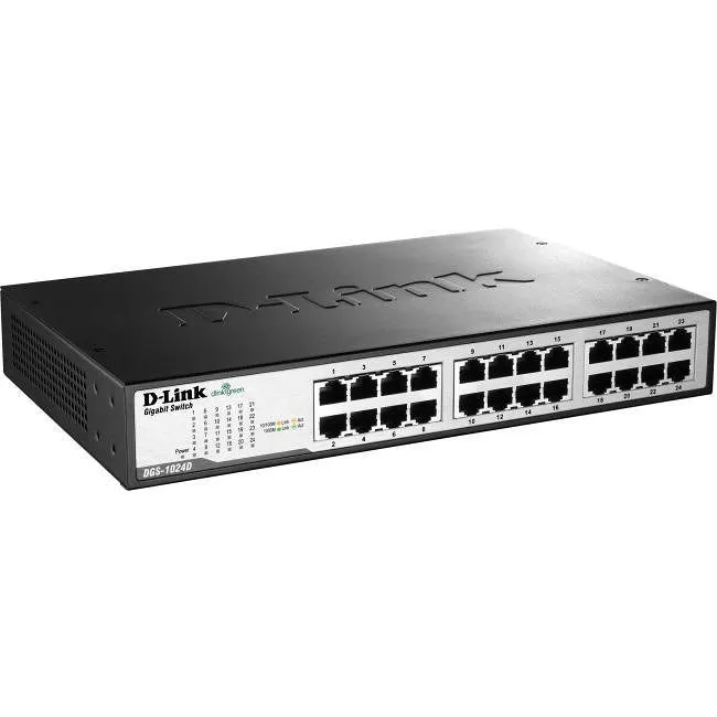 D-Link DGS-1024D 24-Port Gigabit Unmanaged Desktop or Rackmount Switch