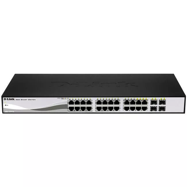D-Link DGS-1210-28P 28 Port PoE Gigabit Smart Switch Including 4 Combo SFP Ports