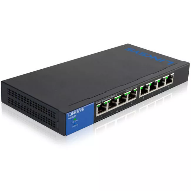 Linksys LGS108P 8-Port Business Desktop Gigabit PoE+ Switch