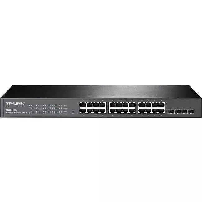 TP-LINK T1600G-28TS JetStream 24-Port Gigabit Smart Switch with 4 SFP Slots