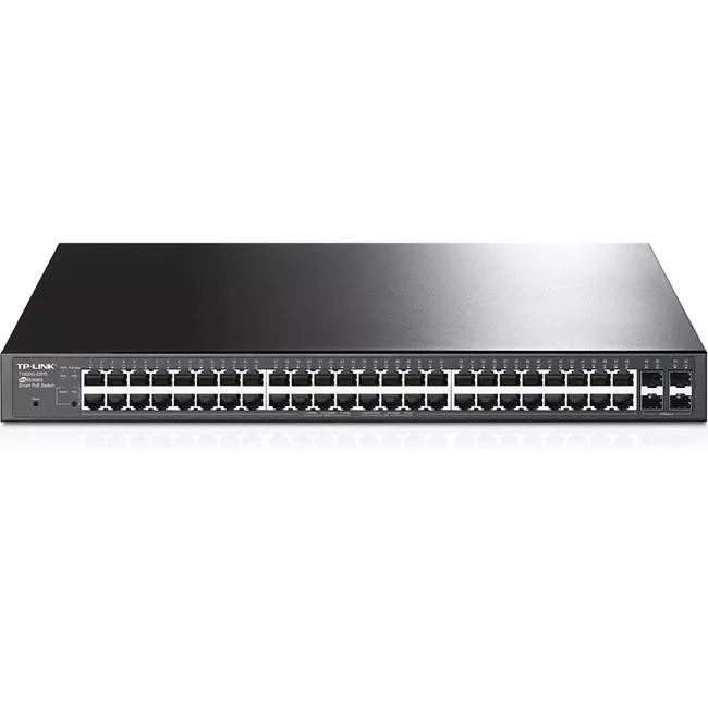 TP-LINK T1600G-52PS JetStream 48-Port Gigabit Smart PoE+ Switch with 4 SFP Slots