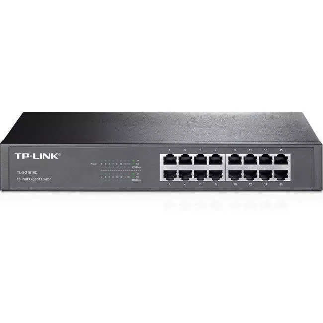 TP-LINK TL-SG1016D 16-Port Gigabit 13-inch Rackmountable Switch