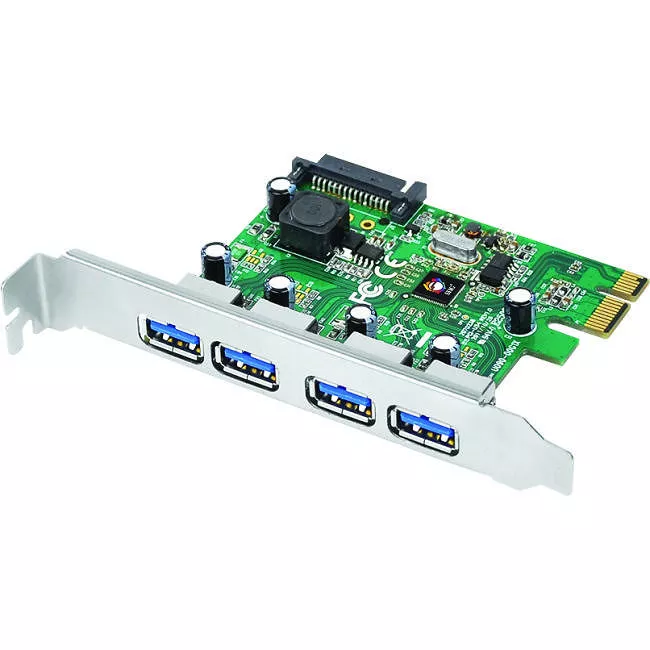 SIIG JU-P40412-S1 PCIe 4-PORT USB 3.0 Host Adapter - Full Height