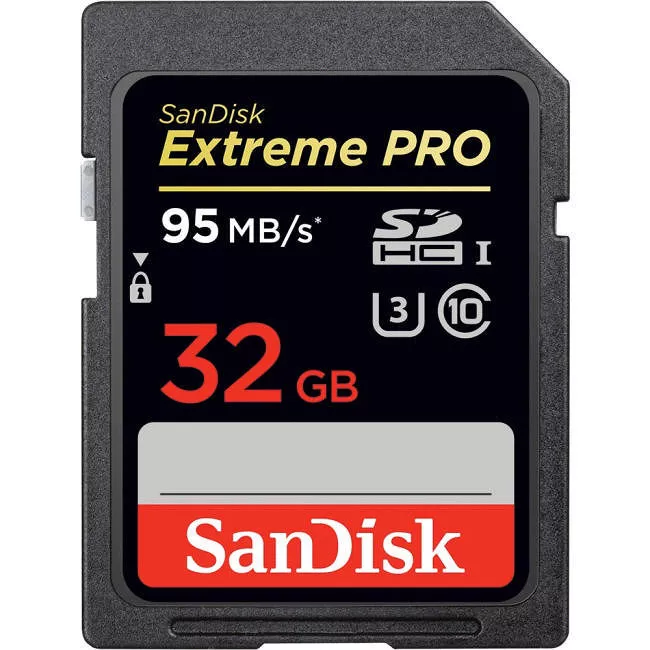 SanDisk SDSDXVE-032G-GNCI2 Extreme 32 GB Class SDHC 10/UHS-I (U3) 