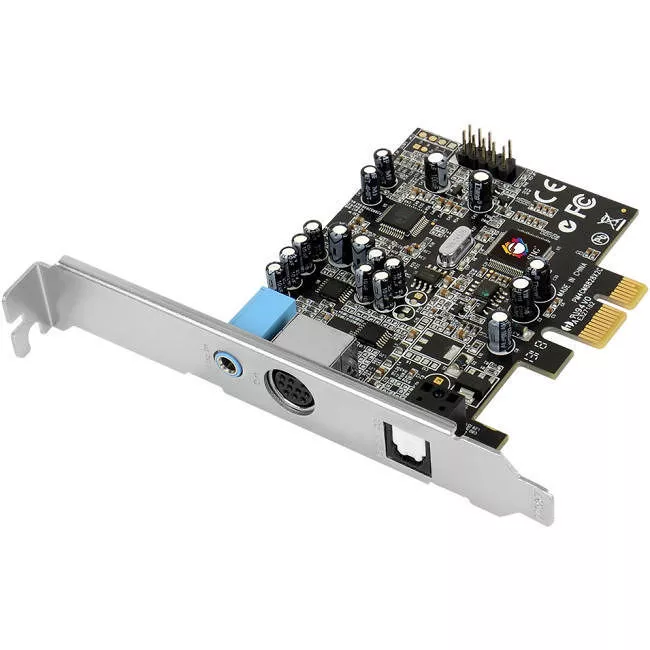 SIIG IC-510211-S1 Dual Profile Dolby Digital 5.1 24-bit surround sound card with S/PDIF optical out