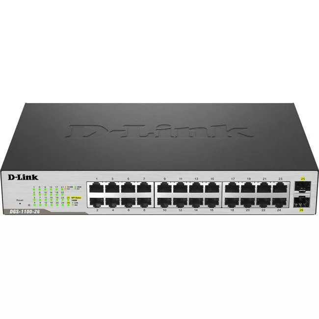 D-Link DGS-1100-26MP 26-Port Gigabit PoE Switch