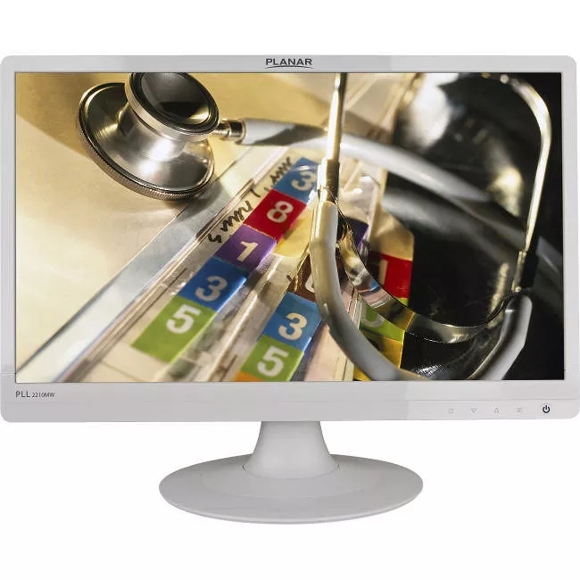 Planar 997-6404-00 PLL2210MW 22" Class Full HD LCD Monitor - 16:9 - White