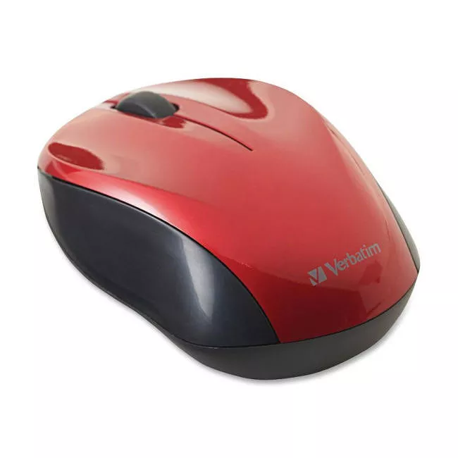 Verbatim 97669 Wireless Nano Notebook Optical Mouse - Red