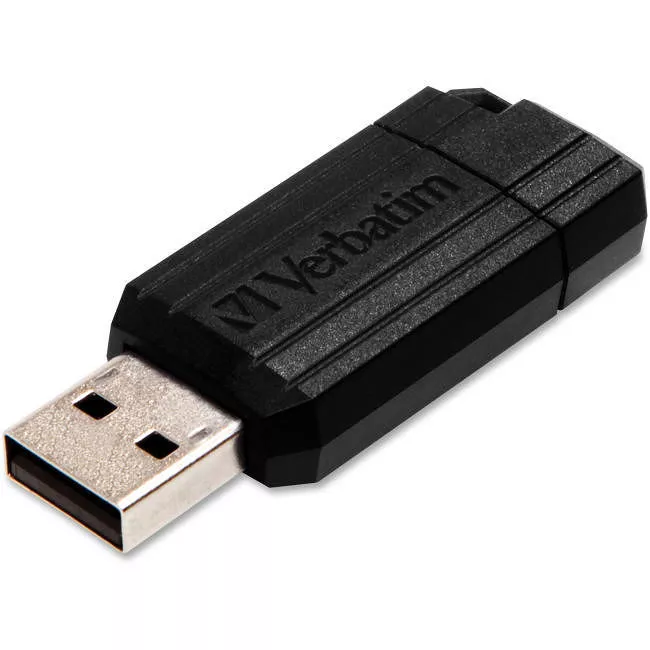 Verbatim 49062 8GB PinStripe USB Flash Drive - Black