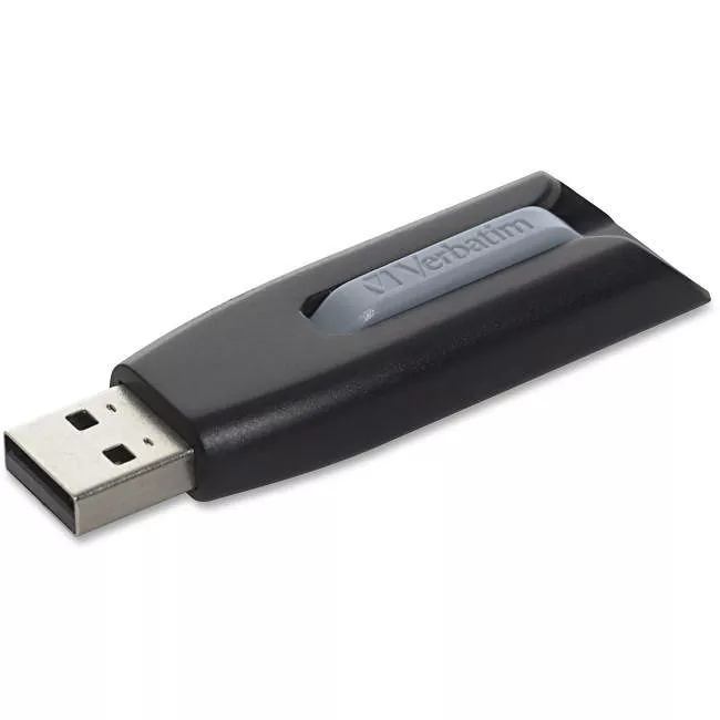 Verbatim 49168 256GB Store 'n' Go® V3 USB 3.2 Gen 1 Flash Drive - Gray
