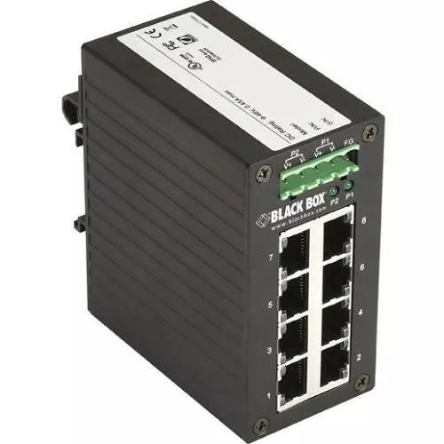 LGH008A, Hardened Gigabit Edge Switch, 8-Port - Black Box