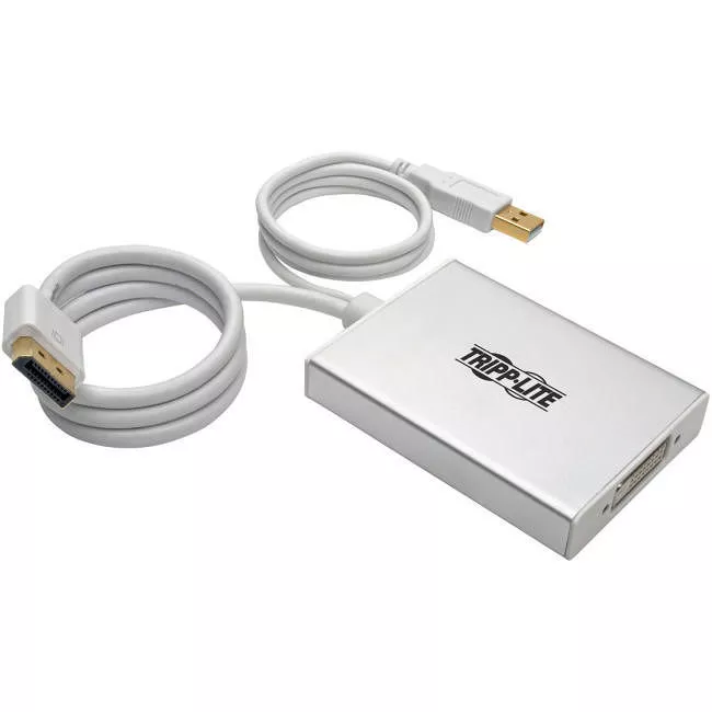 Tripp Lite P134-06N-DVI-DL DisplayPort to DVI Dual-Link Active Adapter Video Converter (M/F) 6-in. (15.24 cm)