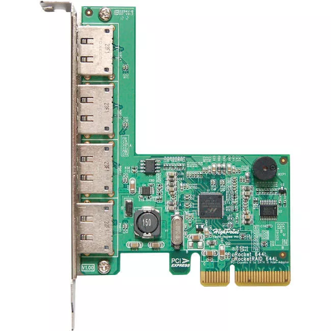HighPoint RR644L RocketRAID 644L 4 Port 6GB/S SATA RAID PCIE Controller
