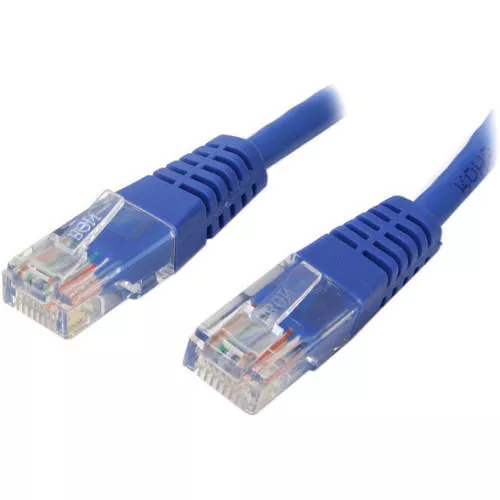 StarTech M45PATCH7BL 7ft Blue Molded Cat5e UTP Ethernet Patch Cable