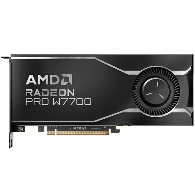AMD 100-300000006 Radeon Pro W7700 Graphic Card - 16 GB GDDR6 - PCIe 4.0 x16 - 2x Slot - FHFL