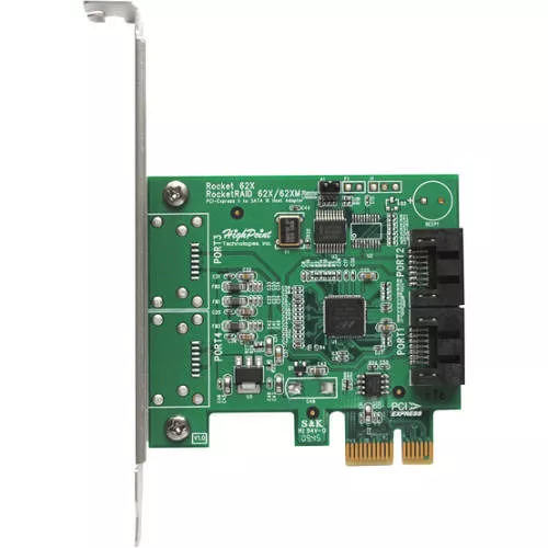 HighPoint R620A Rocket 620 Dual Port SATA 6Gb/s PCI-Express 2.0 Host Adapter