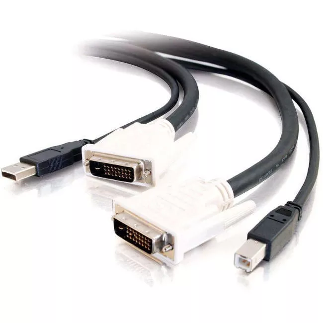 C2G 14178 10ft DVI Dual Link + USB 2.0 KVM Cable
