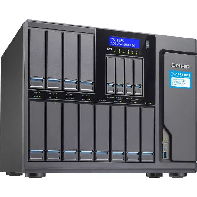 QNAP TS-1685-D1521-32G-US High-capacity 16-bay Xeon D Super NAS with Exceptional Performance
