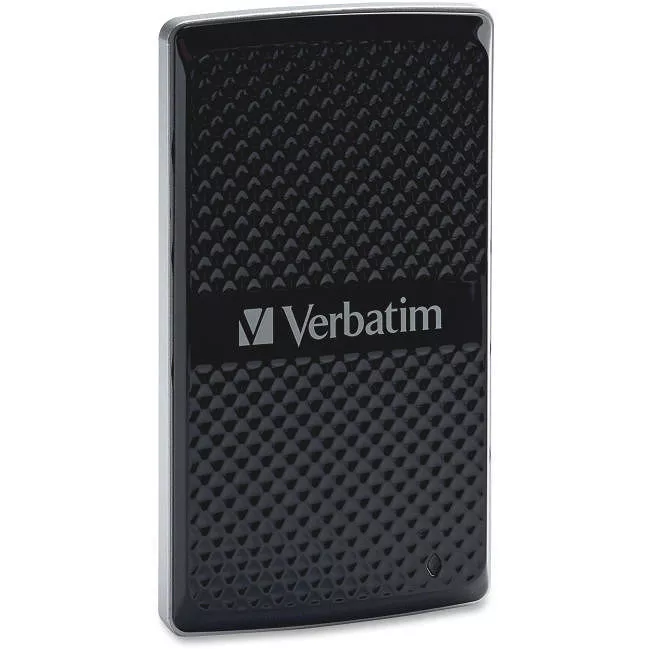 Verbatim 47680 128GB Vx450 External SSD, USB 3.0 with mSATA Interface - Black