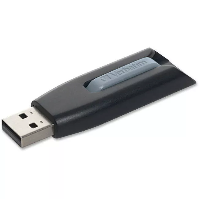 Verbatim 49173 32GB Store 'n' Go&reg; V3 USB 3.2 Gen 1 Flash Drive - Gray