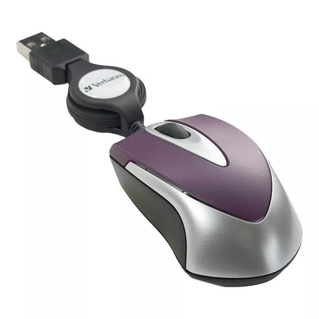 Verbatim 97253 Mini Travel Optical Mouse - Purple