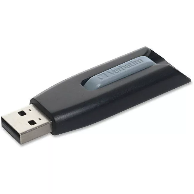 Verbatim 49189 128GB Store 'n' Go® V3 USB 3.2 Gen 1 Flash Drive - Gray