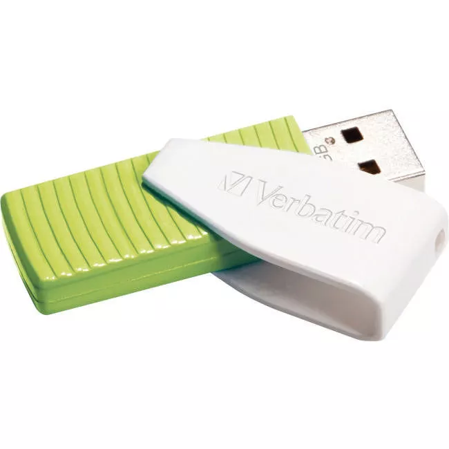 Verbatim 49815 32GB Swivel USB Flash Drive - Eucalyptus Green