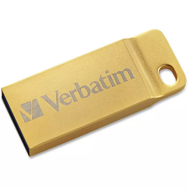 Verbatim 99106 64GB Metal Executive USB 3.0 Flash Drive - Gold