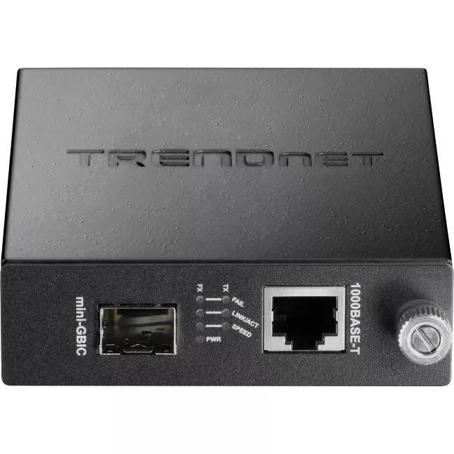 TRENDnet TFC-1000MGA 100/1000BASE-T to SFP Media Converter | SabrePC