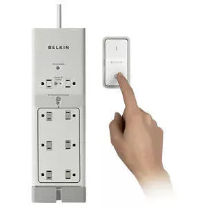 Belkin F7C01008Q Conserve Switch 8 Outlet Surge Suppressor - 4ft