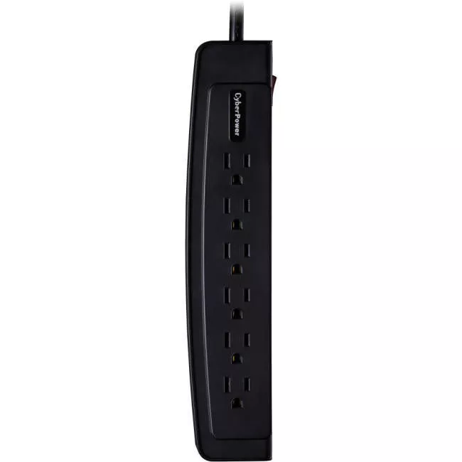 CyberPower CSP604T Professional 6-Outlets Surge Suppressor 4FT Cord and TEL