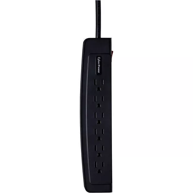 CyberPower CSP606T Professional 6-Outlets Surge Suppressor 6FT Cord and TEL