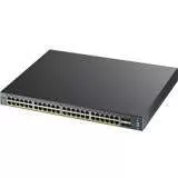ZyXEL XGS2210-52HP 48-port GbE L2 PoE Switch with 10GbE Uplink