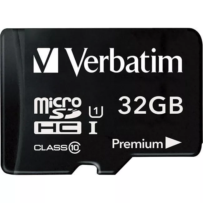 Verbatim 44082 16GB Premium microSDHC Memory Card with Adapter