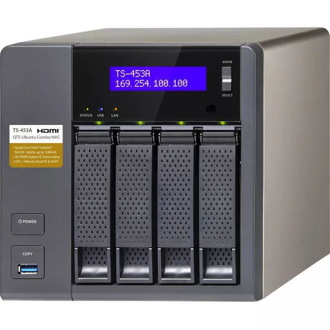 QNAP TS-453A-4G-US Trubo NAS TS-453A NAS Server